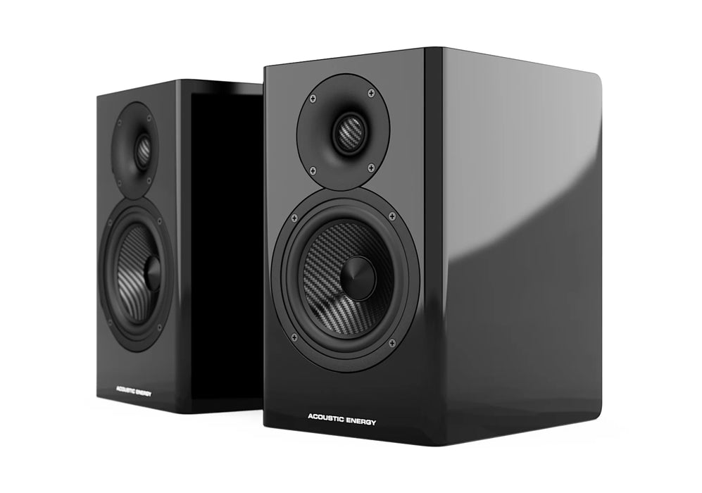 Acoustic Energy AE500 Bookshelf Speaker (Pair) - Piano Black - Home Speaker