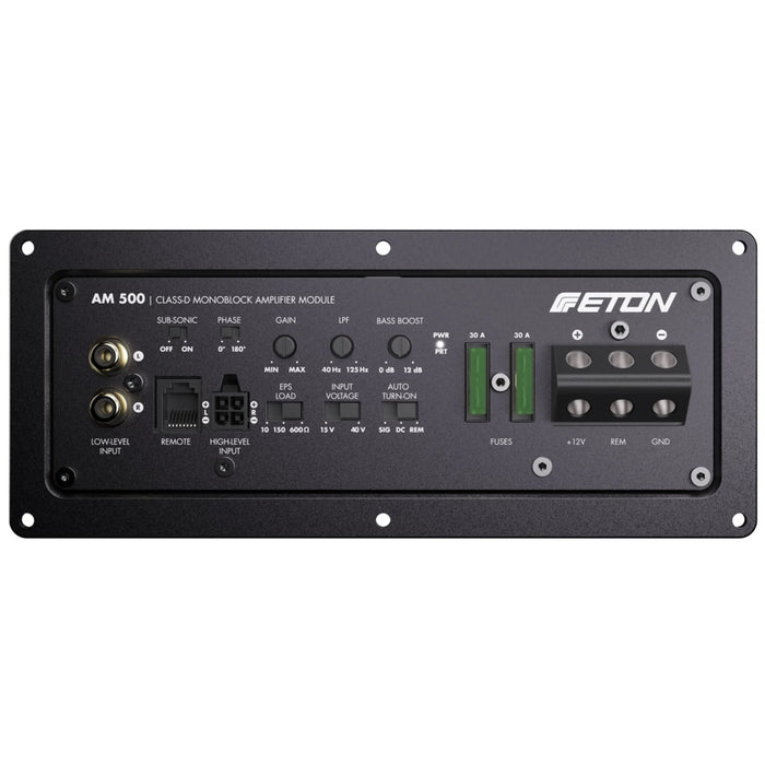 Eton AM 500 Monoblock Class-D Active Amplifier Module - Car Amplifier