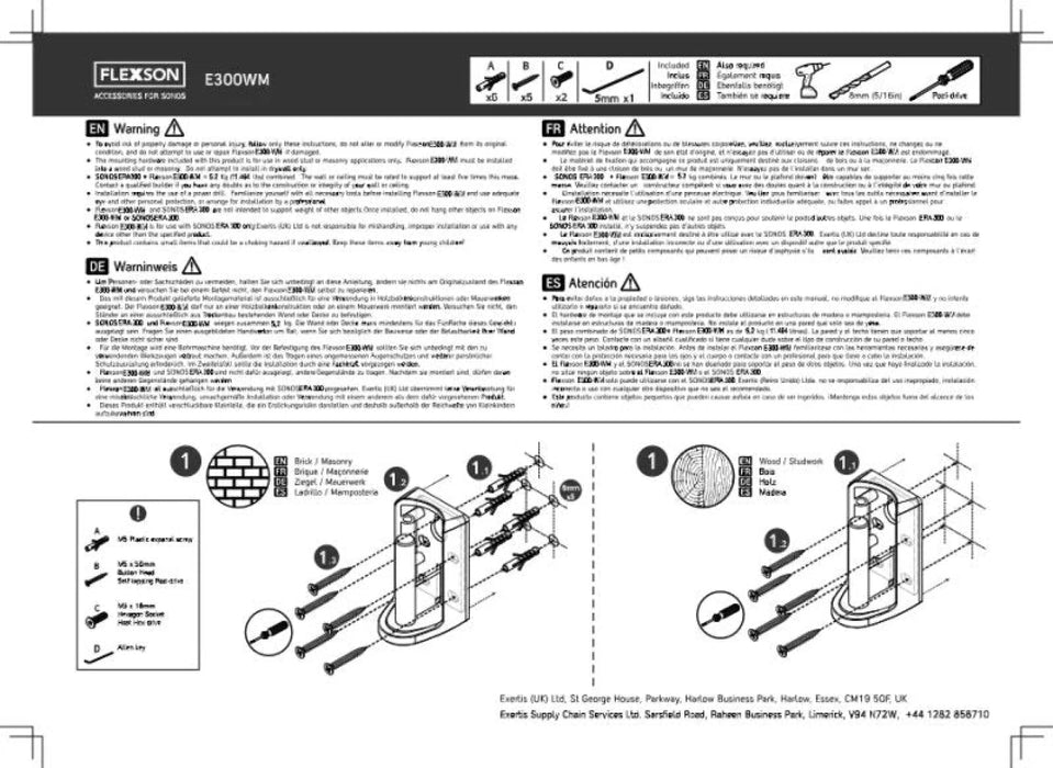 Flexson Wall Mount for Sonos Era 300 - The Audio Co.