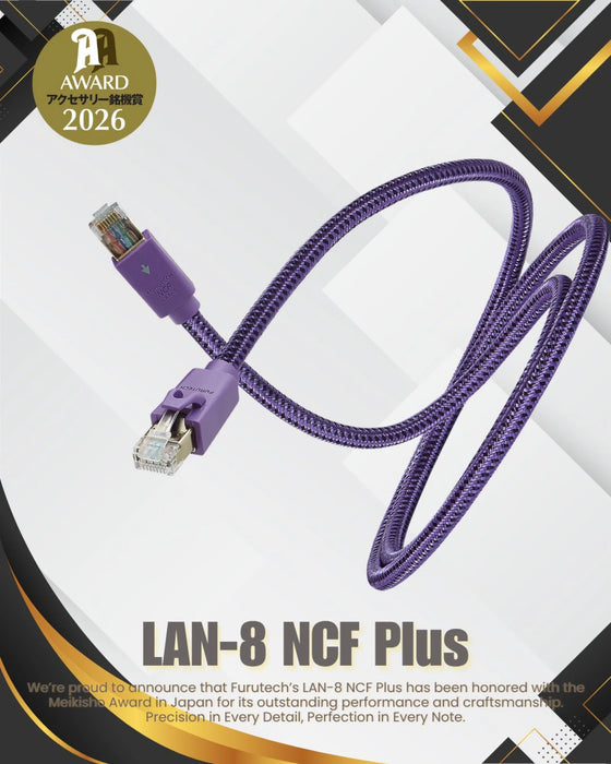 Furutech LAN 8 NCF - Audiophile Ethernet Network Cable - Cable