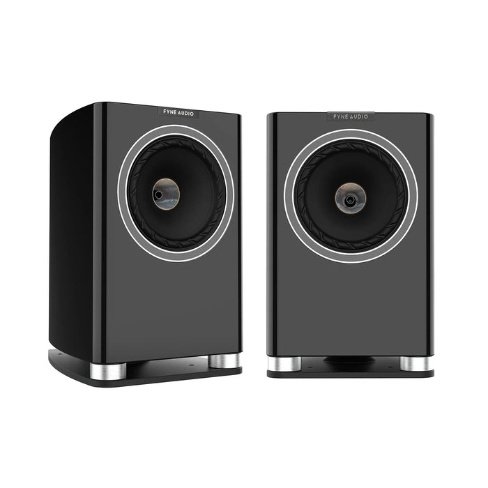 Fyne F700 Bookshelf Speaker (Pair) - Piano Gloss Black - Home Speaker