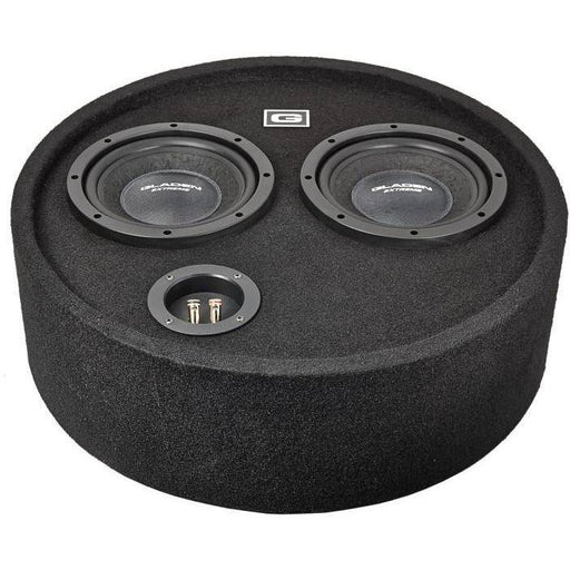 Gladen RS 08 Round Box DUAL - 8inch Wheel Well Subwoofer - The Audio Co.