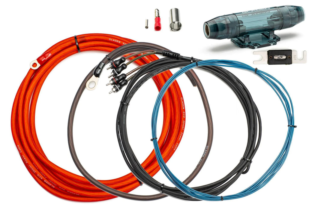 Gladen WK20 ECO - 4AWG Amplifier Wiring Kit - The Audio Co.