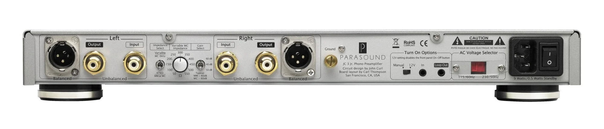 Parasound JC3 Jr Halo - Audiophile Phono Preamplifier - The Audio Co.