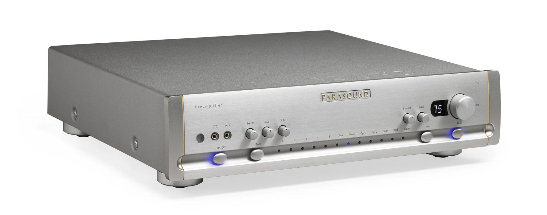 Parasound P6 Halo - Audiophile Stereo Preamplifier - The Audio Co.