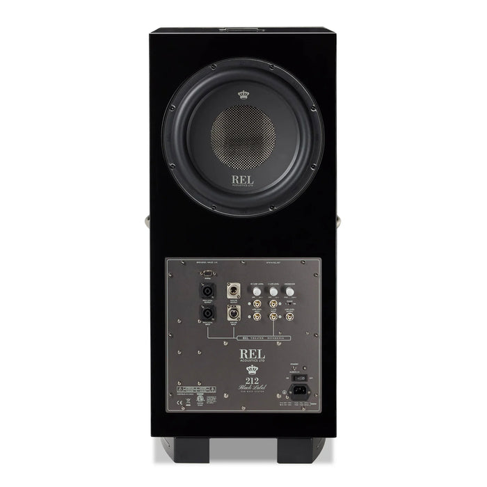 REL Acoustics 212 Black Label Dual 12inch Powered Subwoofer - Home Subwoofer