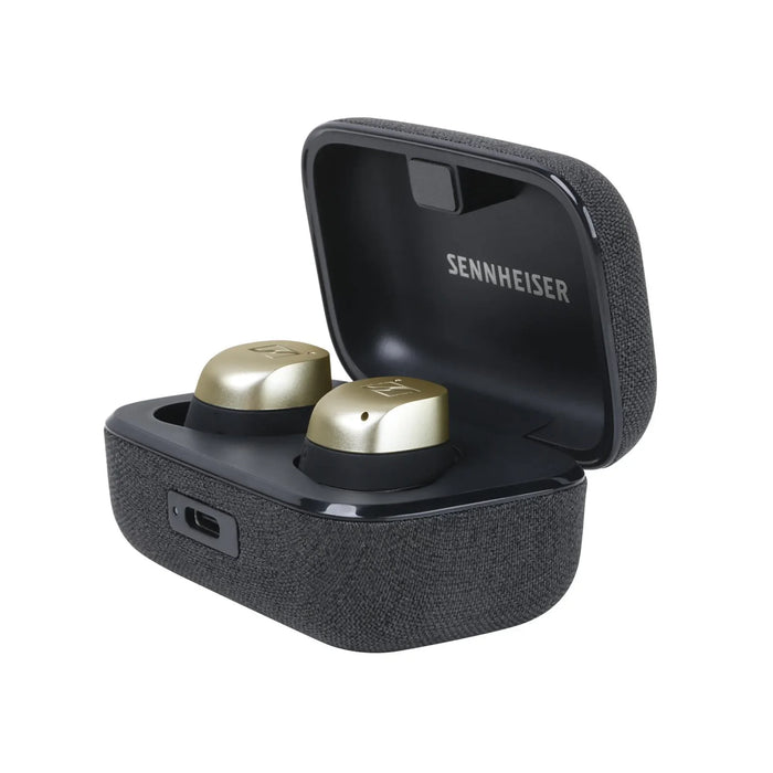 Sennheiser MOMENTUM True Wireless 4 Noise-Cancelling Earphones - Black Gold - Wireless Headphones