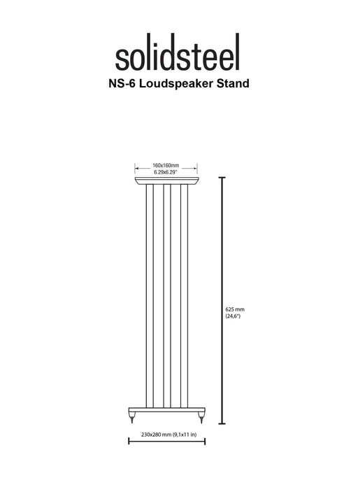 SolidSteel NS-6 - Hi-Fi Speaker Stands - The Audio Co.