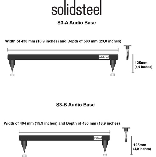 SolidSteel S3-A - Hi-Fi Power Amp Stand - The Audio Co.