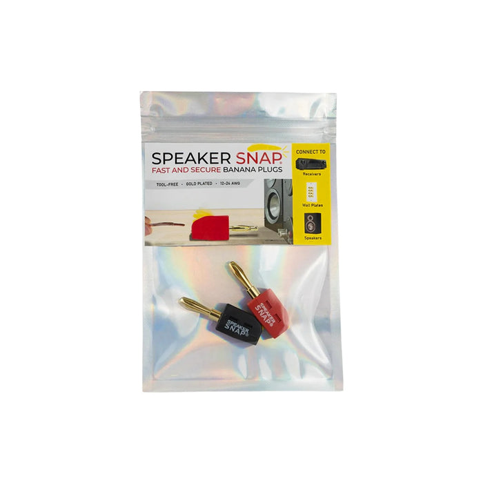 Speaker Snap Banana Plugs - Set of 2 - Home Audio Accessories