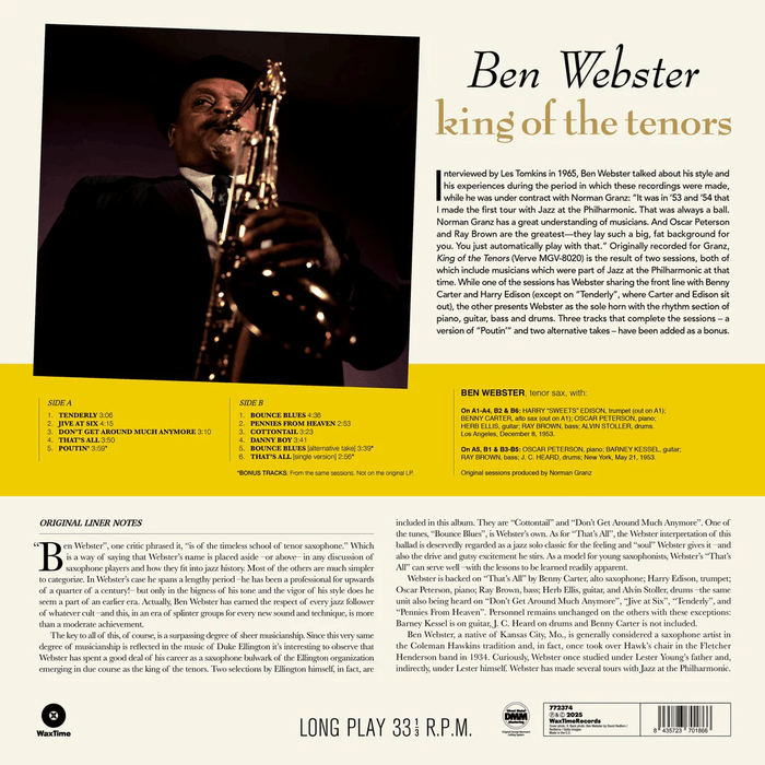 Ben Webster - King Of The Tenors | The Audio Co.