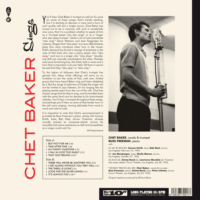 Chet Baker - Sings | The Audio Co.