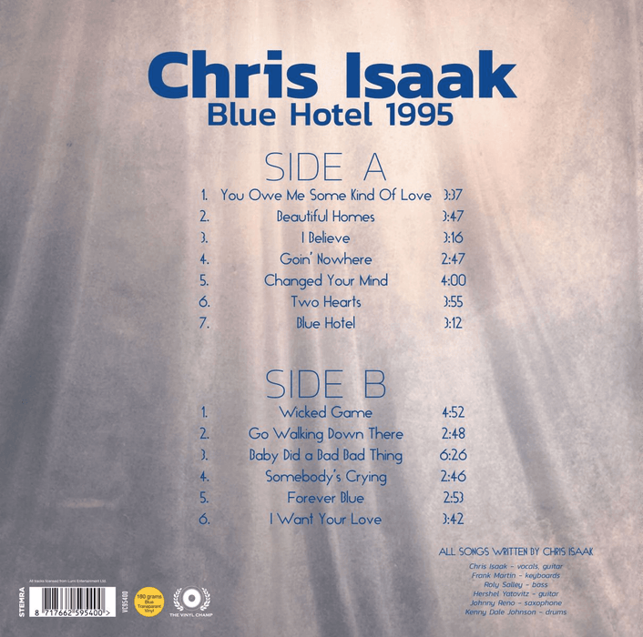 Chris Isaak - Blue Hotel 1995 | The Audio Co.