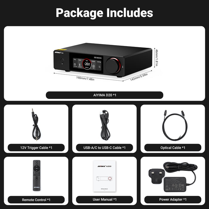 AIYIMA D20 Fully Balanced Dual-Chip DAC