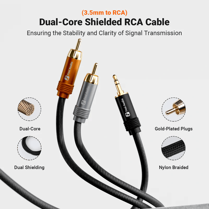 Fosi 3.5mm Interconnect Cable | The Audio Co.
