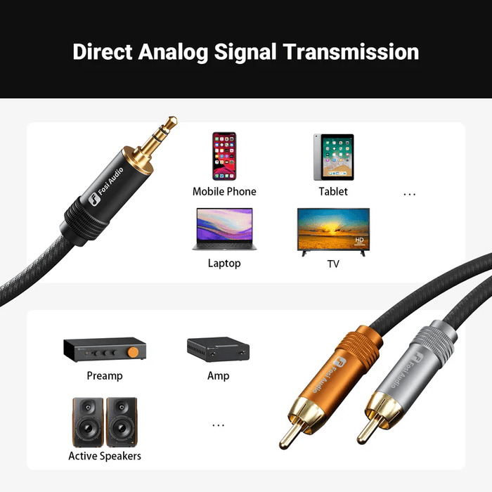 Fosi 3.5mm Interconnect Cable | The Audio Co.