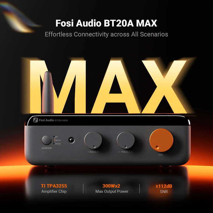 Fosi BT20A MAX Bluetooth Stereo Power Amplifier | The Audio Co.