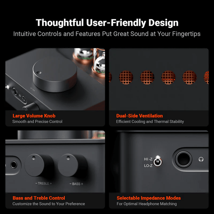 Fosi GR70 Tube Headphone Amplifier & Preamplifier | The Audio Co.