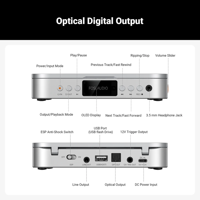 Fosi Merak CD Player | The Audio Co.