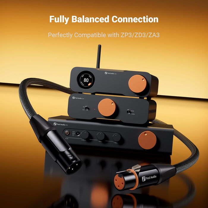 Fosi XLR Balanced Interconnect Cable | The Audio Co.