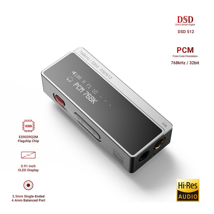 AIYIMA H4 Portable DAC, DDC and Headphone Amplifier