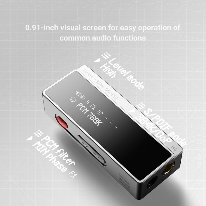 AIYIMA H4 Portable DAC, DDC and Headphone Amplifier