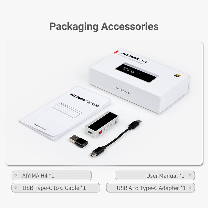 AIYIMA H4 Portable DAC, DDC and Headphone Amplifier