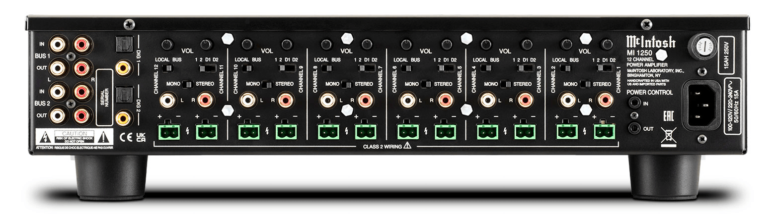 McIntosh MI1250 12 Channel Power Amplifier | The Audio Co.