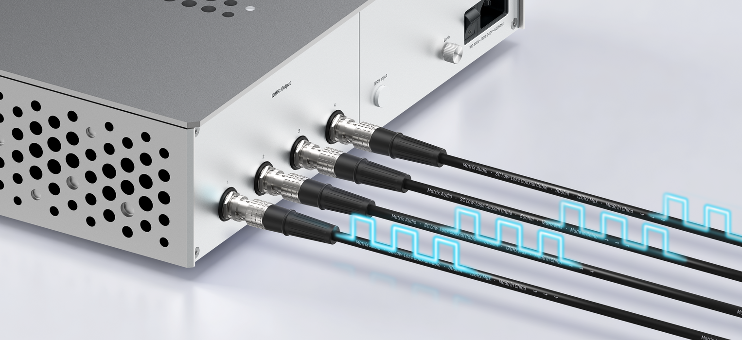 Matrix Audio Silver Copper Hi-Fi Clock Cable