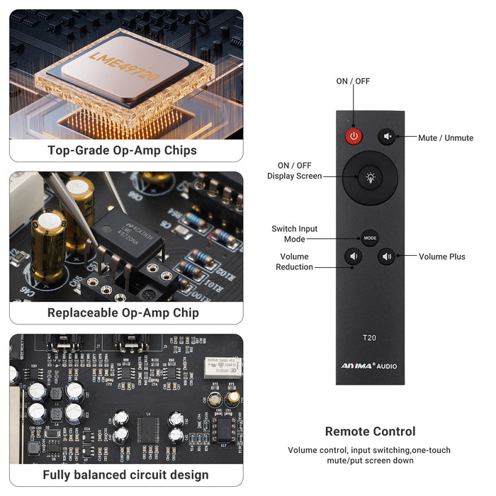 AIYIMA T20 Balanced Tube Preamplifier