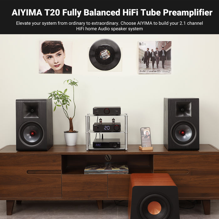 AIYIMA T20 Balanced Tube Preamplifier