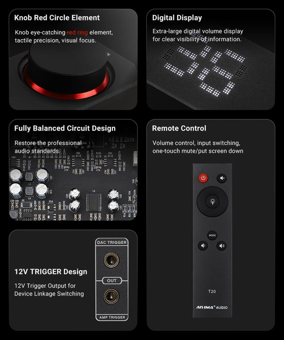 AIYIMA T20 Balanced Tube Preamplifier