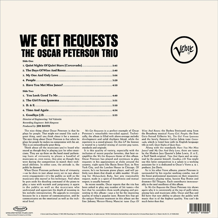 The Oscar Peterson Trio - We Get Requests | The Audio Co.