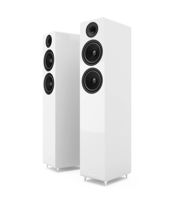 Acoustic Energy AE309 Floorstanding Speaker (Pair) - Piano Gloss White - Home Speaker