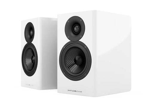 Acoustic Energy AE500 Bookshelf Speaker (Pair) - Piano White - Home Speaker