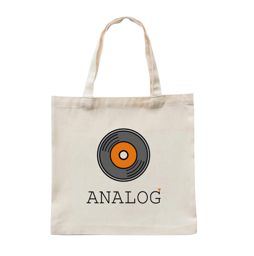 ’Analog Love’ Vinyl Record Tote Bag - Lifestyle