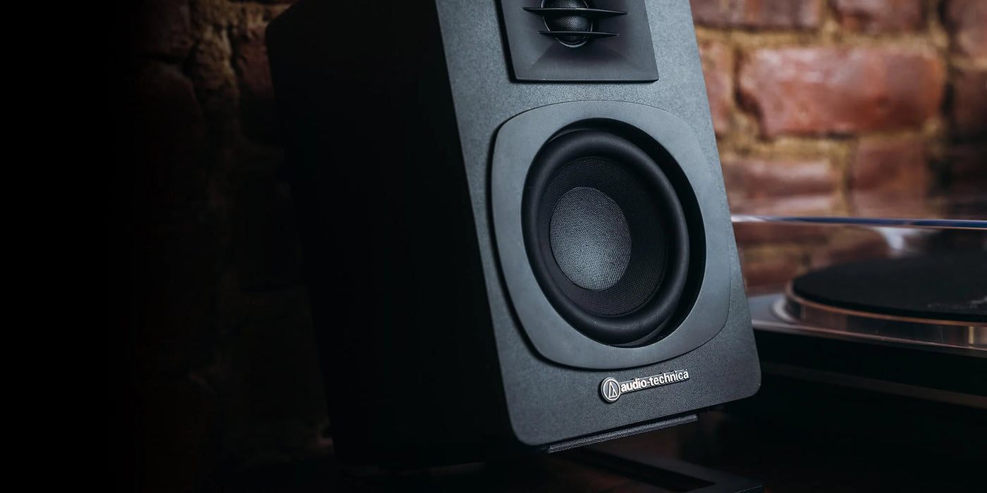 Audio Technica AT-SP3X Powered Bookshelf Speakers - Home Speaker