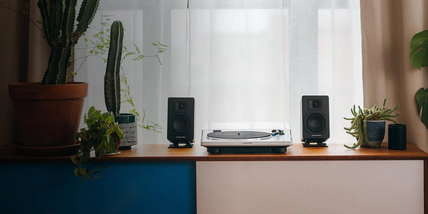Audio Technica AT-SP3X Powered Bookshelf Speakers - Home Speaker