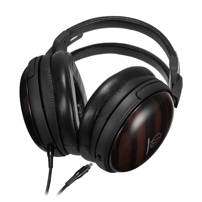 Audio Technica ATH-AWKT Audiophile Closed-Back Dynamic Wooden Headphones - Wired Headphones