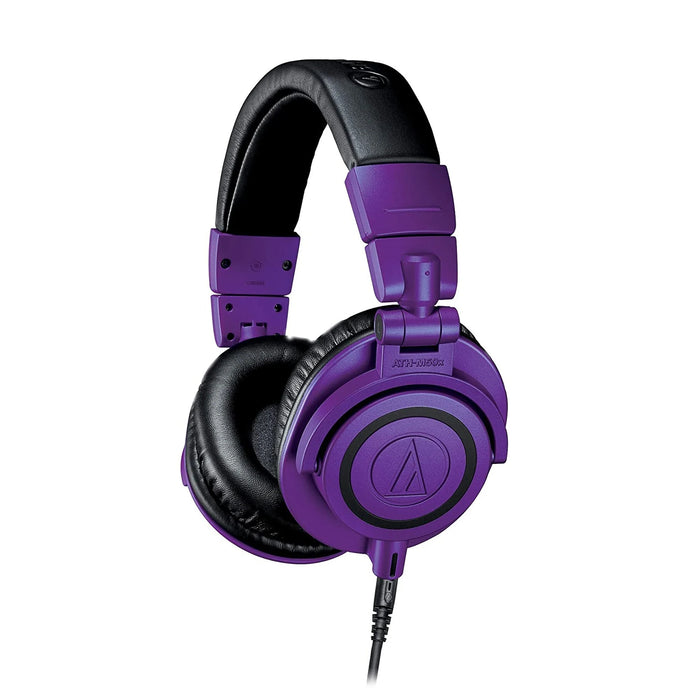 Audio Technica ATH-M50x Professional Monitor Headphones - Purple Black - Wired Headphones