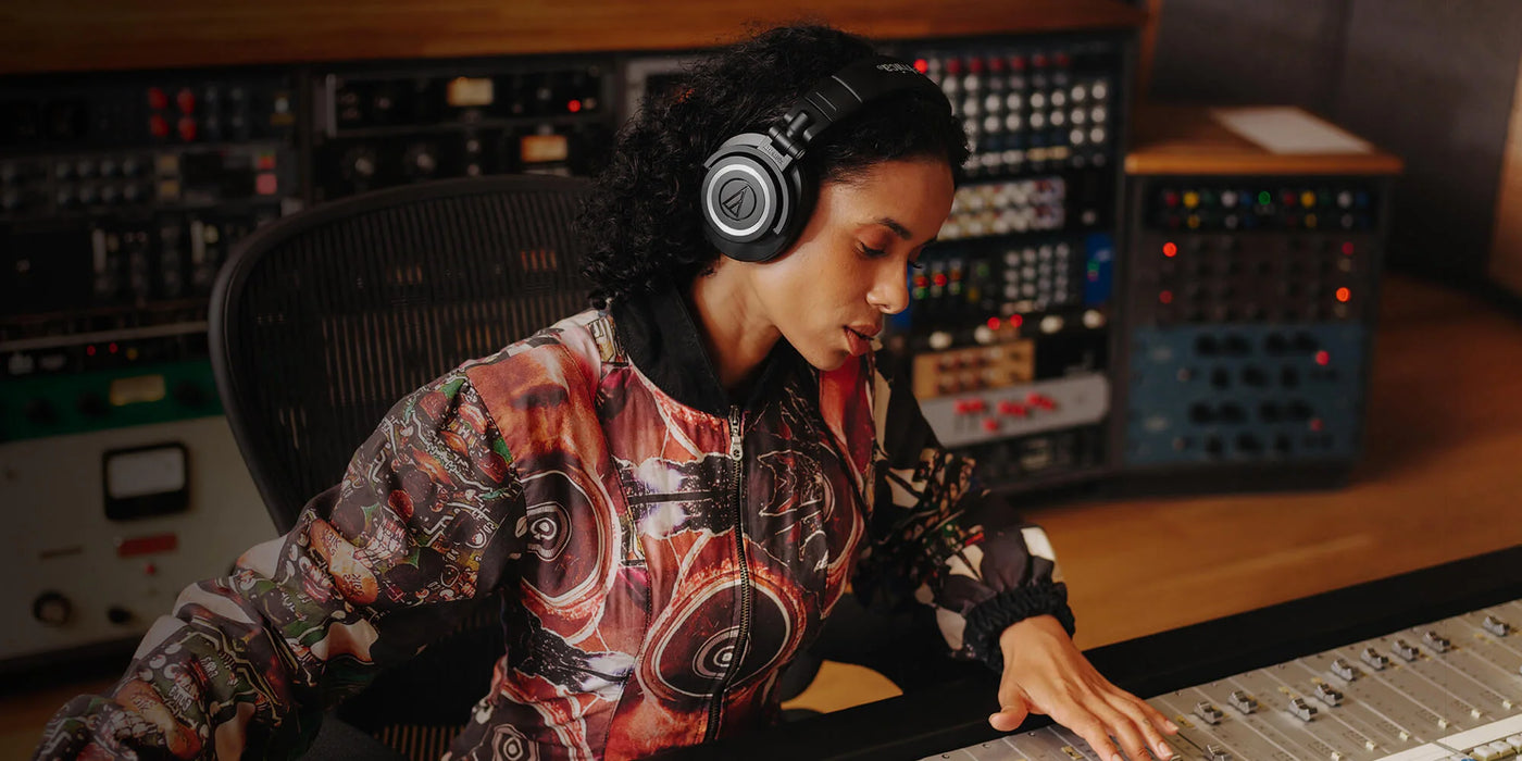 Audio Technica ATH-M50x Professional Monitor Headphones - Wired Headphones