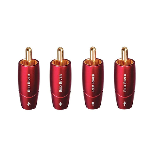 AudioQuest Red River RCA Field Termination RCA Connectors (Set) - The Audio Co.