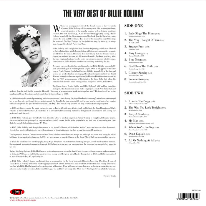 Billie Holiday - The Very Best Of Billie Holiday | The Audio Co.
