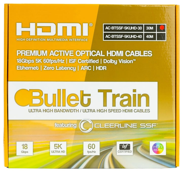 Bullet Train 5K 18Gbps AOC HDMI Cable - The Audio Co.