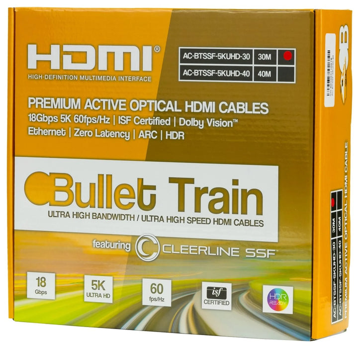 Bullet Train 5K 18Gbps AOC HDMI Cable - The Audio Co.