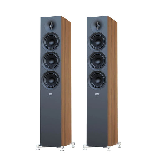 ELAC Debut 3.0 DF53 Floorstanding Speaker [Pair] - Walnut - Home Speaker