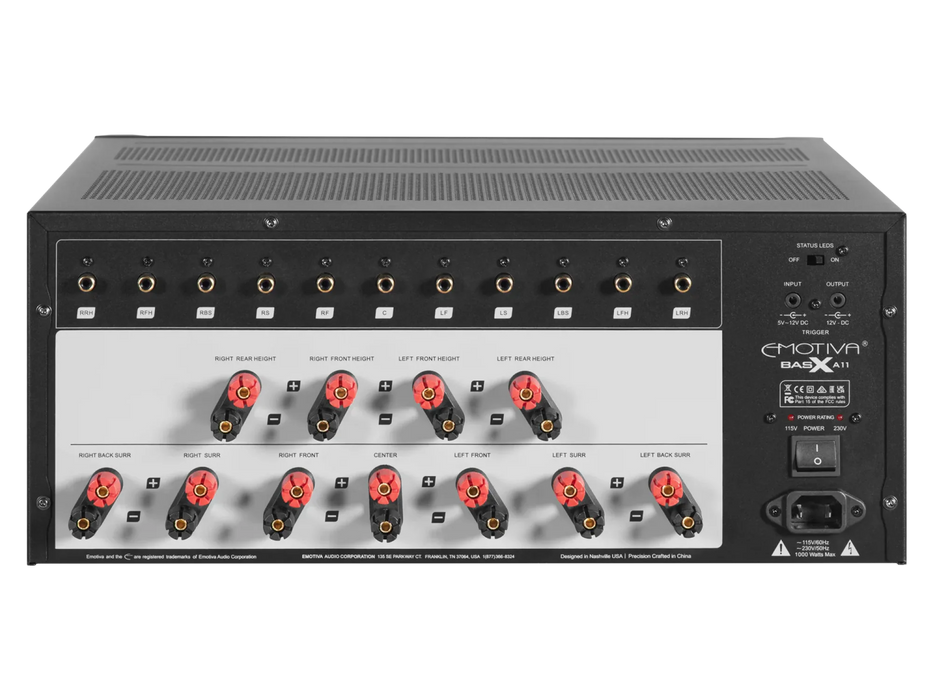 Emotiva BasX A11 Eleven Channel Power Amplifier - Power Amplifier