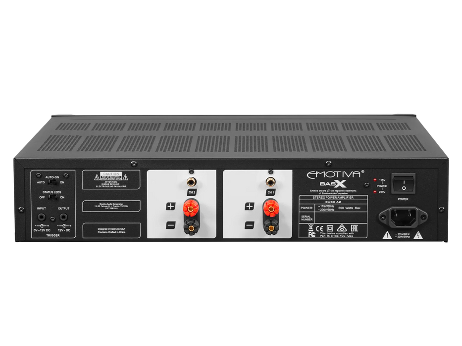 Emotiva BasX A2 Two Channel Power Amplifier - Power Amplifier