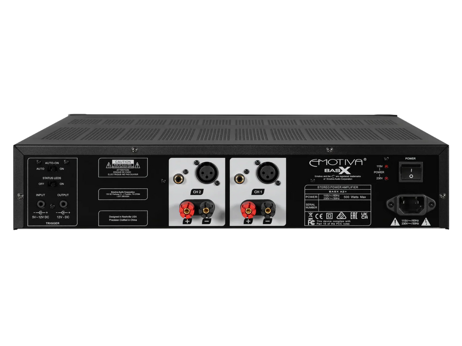 Emotiva BasX A2+ Two Channel Power Amplifier - Power Amplifier