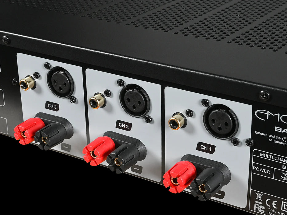 Emotiva BasX A3+ Three Channel Power Amplifier - Power Amplifier